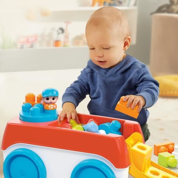 MEGA BLOKS-Wagon Tourni-Blocs HHN00