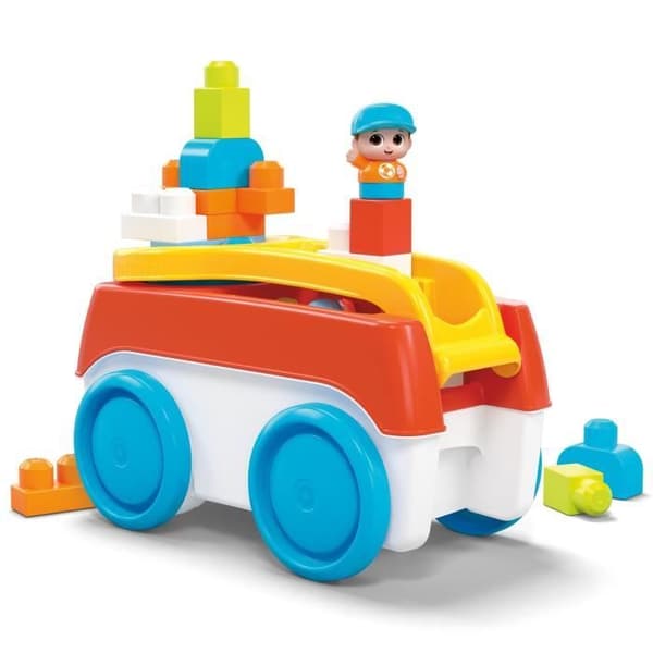 MEGA BLOKS-Wagon Tourni-Blocs HHN00
