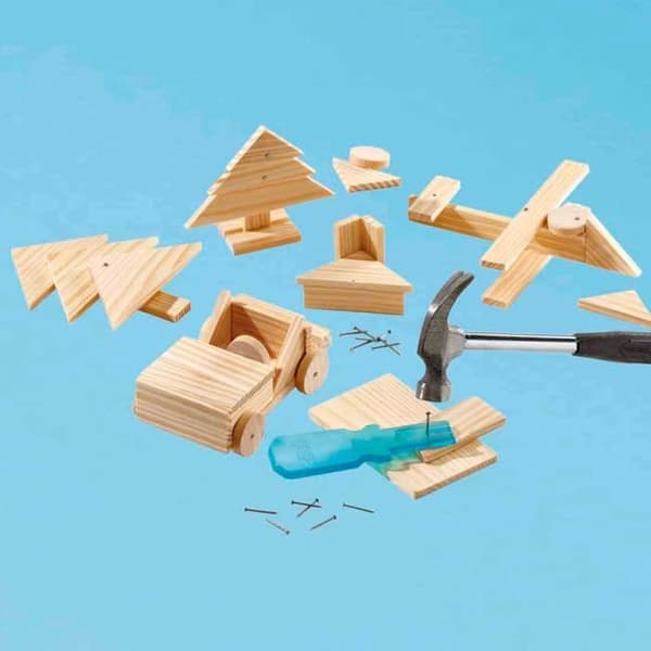 Kreativt kit - TOPIOL från DODO - Carpenter King - Trä - För barn från 6 år och uppåt