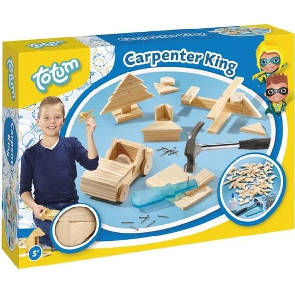 Kreativt kit - TOPIOL från DODO - Carpenter King - Trä - För barn från 6 år och uppåt