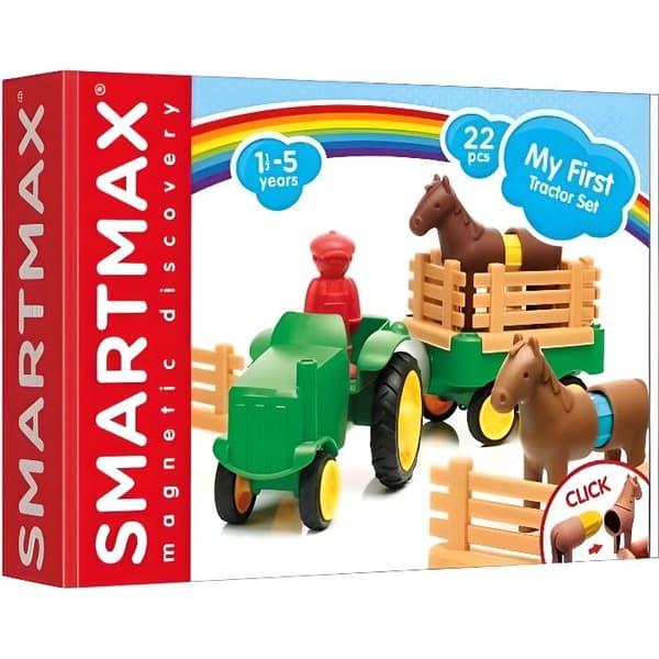 Traktorset - Smartmax - Mon Premier - 18 månader och över - Magnetstänger - Blandat