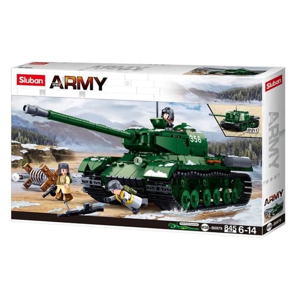 SLUBAN ARMY HEAVY TANK 2IN1 BYGGSET SLUB OM BUDAPEST MILITÄRARMY M38-B0979