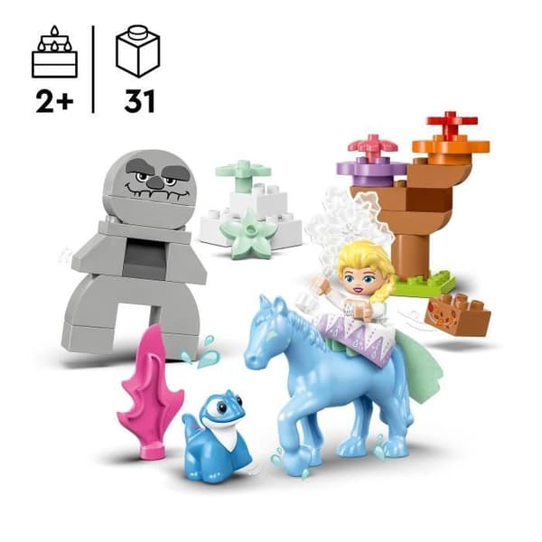 LEGO DUPLO | Disney 10418 Elsa och Bruni i den förtrollade skogen, byggleksak