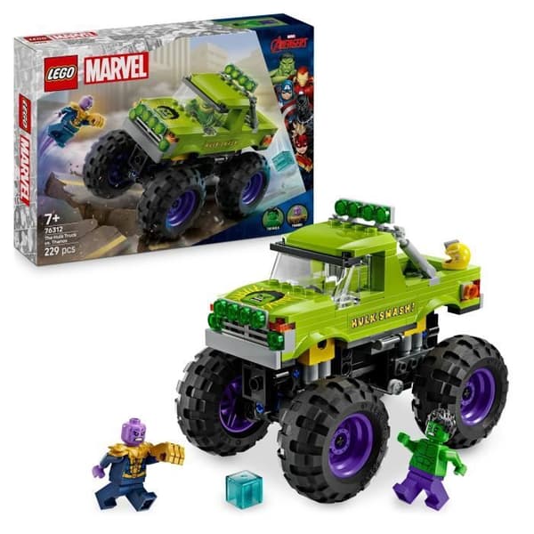 LEGO | Marvel 76312 Hulk vs. Thanos Off-Roader konstruktionsset för pojkar 7 år gamla