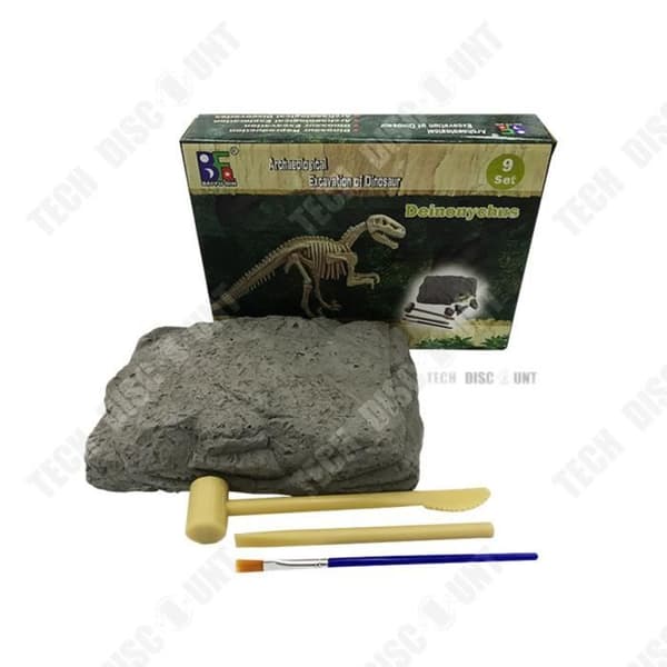 TD® Dinosaurie Skelett Montera Leksak Realistisk Arkeologisk Gräv Barn Fossil Flicka Pojke Tyrannosaurus Byggnad