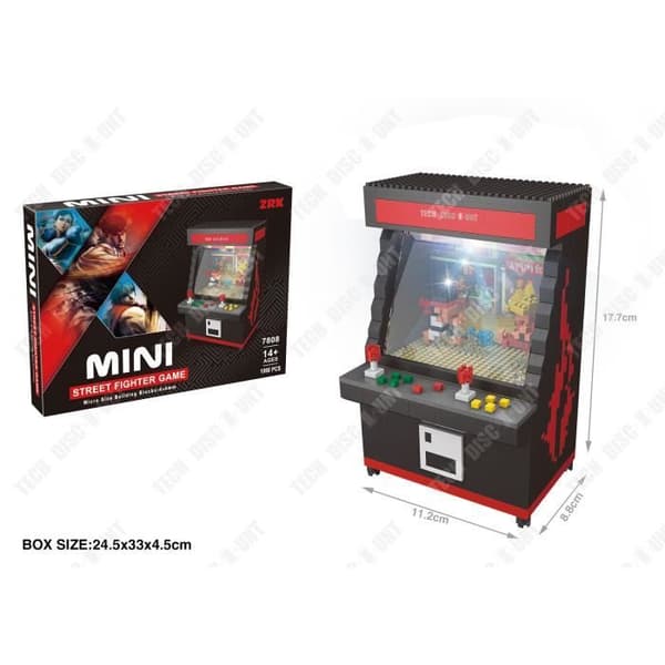 Maskin för byggbar arkad Street Fighter, leksak för vuxna och barn, retro videospel, amatörfigur, present till födelsedagen