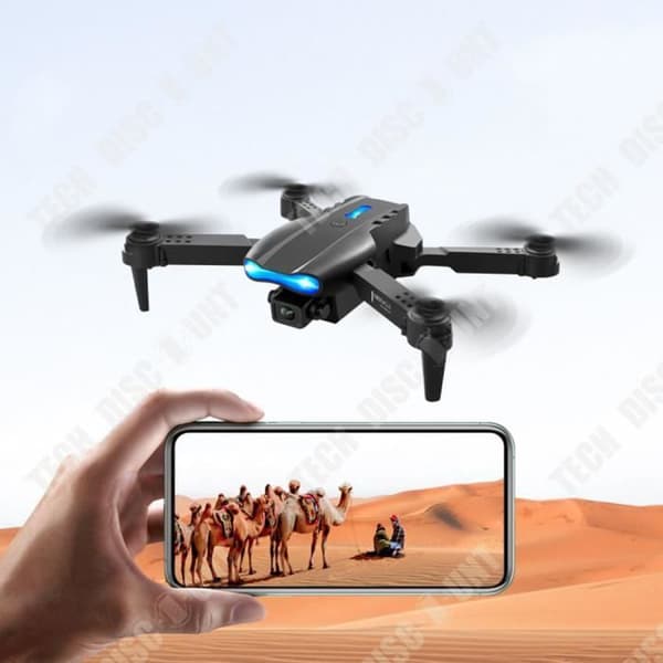 TD® Hinder Undvikande Funktion Vikbar Drönare HD Flygfotografering Drönare med dubbla kamerafjärrkontroll Flygplansleksak nr