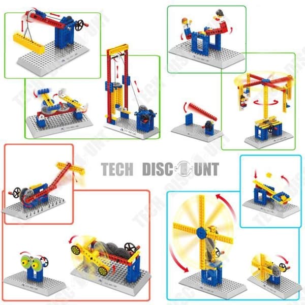 TD® Barnleksaksmaskin montering undervisning byggstenar lekfull inlärning kreativa klossar pedagogisk cad