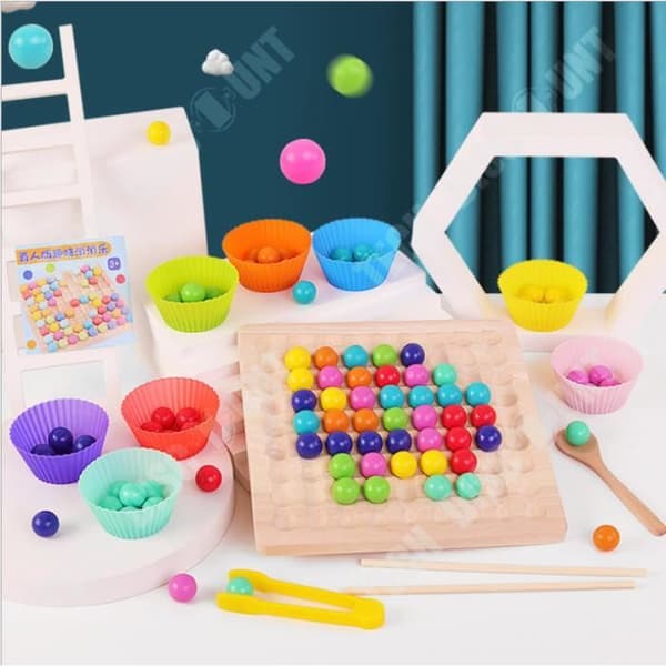 TD® Disposal Rainbow Clip Beads Rolig tidig barndomsutbildning