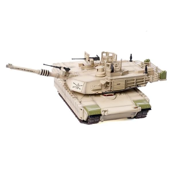M1A2 Huvudstridsstridsvagn modell Leksaksfigur Färdig Sandfärg Serie Legering Figurmodell Metallleksaker