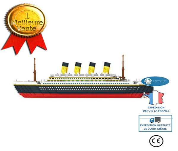 Titanic modell - INNOVTEC - 3800 stycken - Plast - 40x7x28,5 cm - Blandat