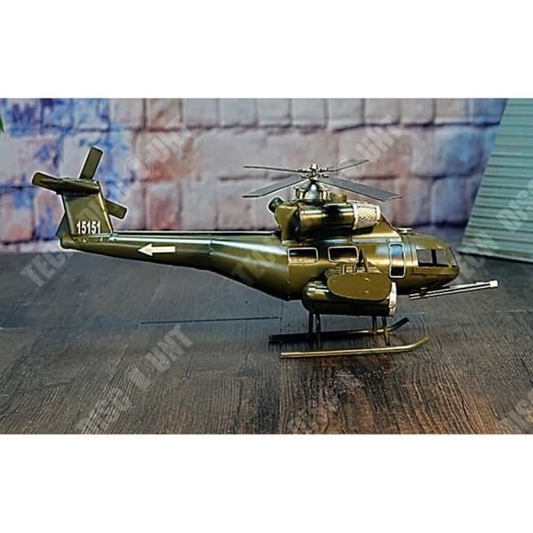 TD® modell militär helikopter barn leksak retro strid pojke armé missil födelsedag utanför interiör fantasi tjej