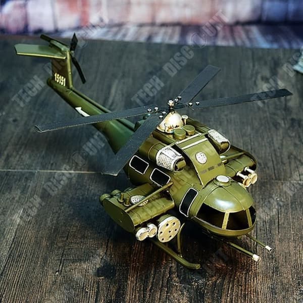 TD® modell militär helikopter barn leksak retro strid pojke armé missil födelsedag utanför interiör fantasi tjej