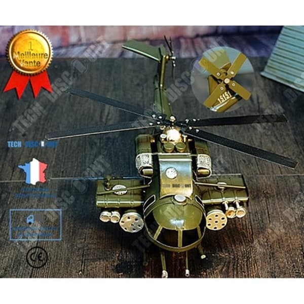 TD® modell militär helikopter barn leksak retro strid pojke armé missil födelsedag utanför interiör fantasi tjej