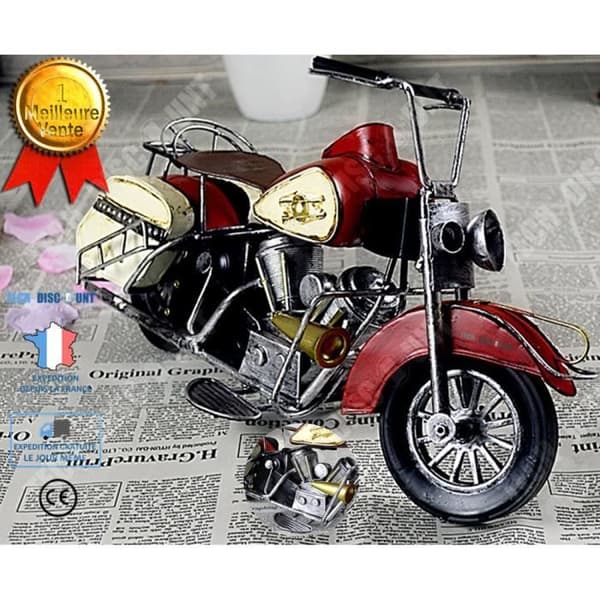 TD® modell motorcykel vuxen barn retro leksak av pojke miniatyr födelsedag exteriör interiör fantasi realistisk original järn