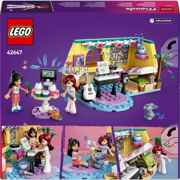 LEGO Friends 42647 Paisleys sovrum - Interaktiv leksak för tjejer från 6 år och uppåt