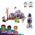Miniatyrbild 2 av 6: LEGO® 42605 Friends Martian rymdstation och raket, rymdleksak med skyttel och 4 astronautminifigurer