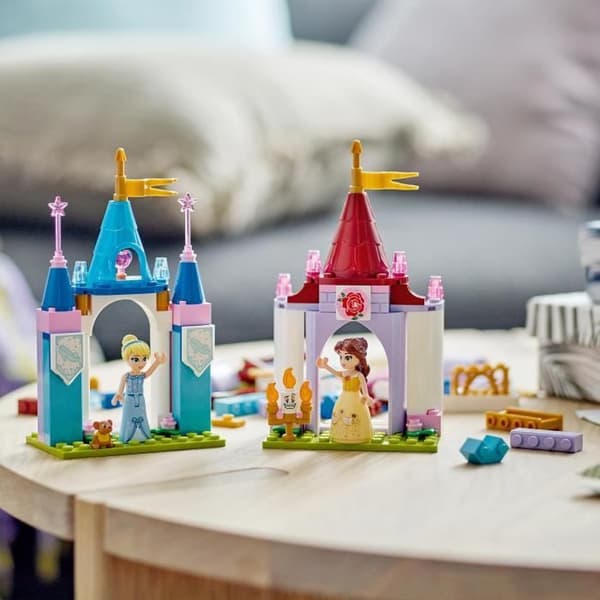 LEGO® Disney Princess 43219 kreativa slott, leksaksslott med Belle och Askungen minidockor
