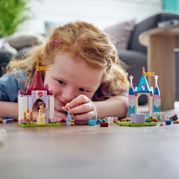 LEGO® Disney Princess 43219 kreativa slott, leksaksslott med Belle och Askungen minidockor