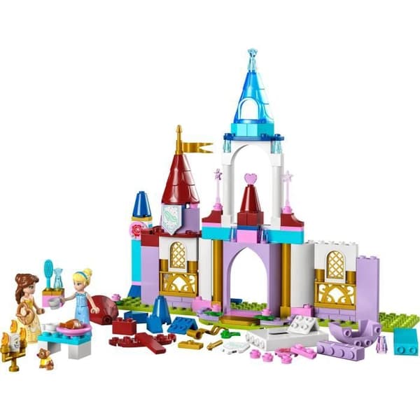 LEGO® Disney Princess 43219 kreativa slott, leksaksslott med Belle och Askungen minidockor