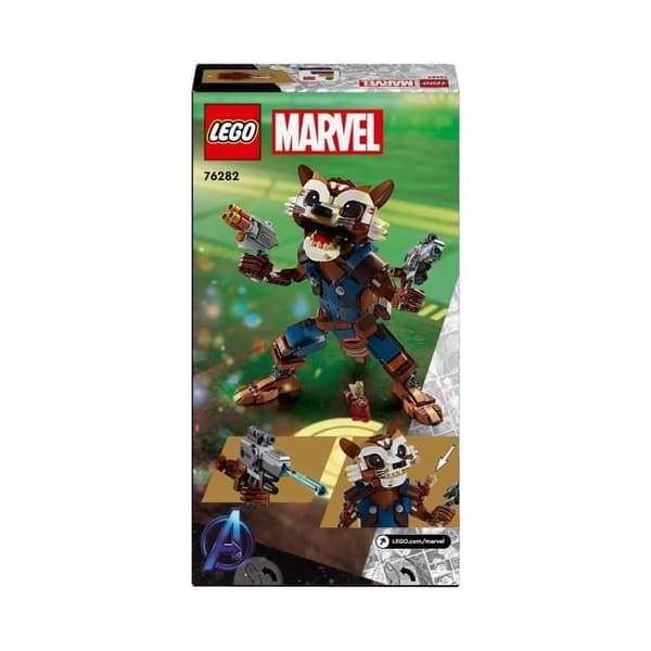 LEGO® 76282 Marvel Rocket and Baby Groot, barnleksak, Guardians of the Galaxy Movie, Superhero Minifigure
