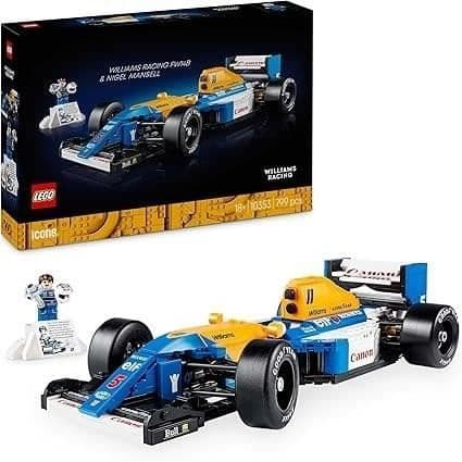 LEGO Icons 10353 Williams Racing FW14B och Nigel Mansell - Formel 1-racingbil för vuxna