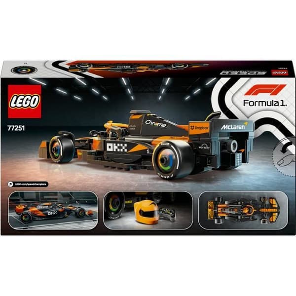 LEGO Speed Champions 77251 McLaren Team MCL38 F1 Bil - Byggset från 10 år