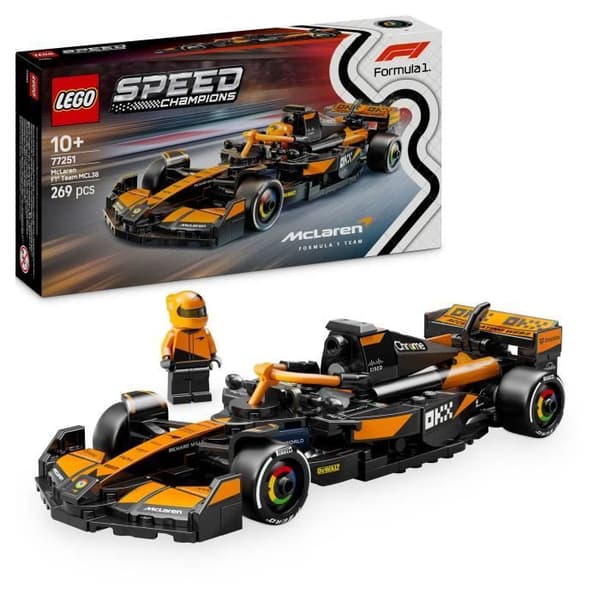 LEGO Speed Champions 77251 McLaren Team MCL38 F1 Bil - Byggset från 10 år