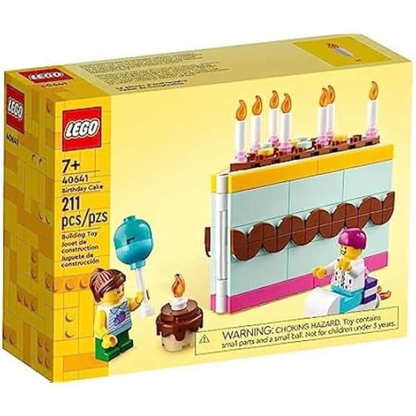 Byggspel - LEGO - 40641 - Födelsedagstårta - 7 ljus - För barn från 7 år och uppåt