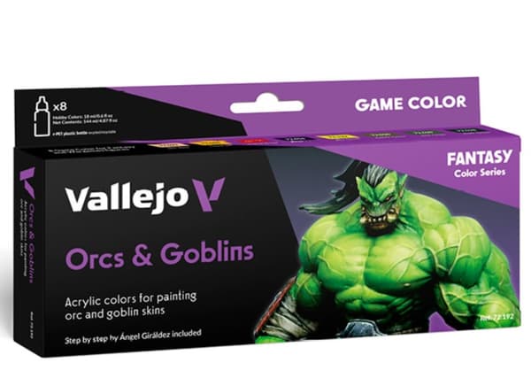 Vallejo Spilfarve  Orcs &amp; Goblins Sæt