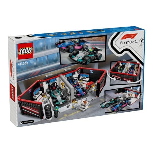 LEGO City 60444 - F1 Garage & Mercedes-AMG & Alpine Bilar - byggsats