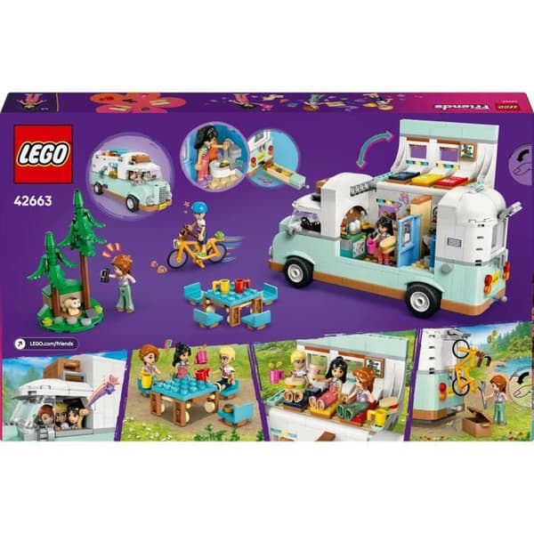 LEGO Friends 42663 Friendship Campervan – Byggleksak för tjejer från 7 år och uppåt