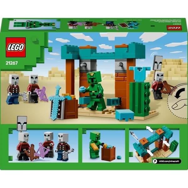 LEGO Minecraft 21267 The Desert Illageois Patrol - Byggspel från 7 år