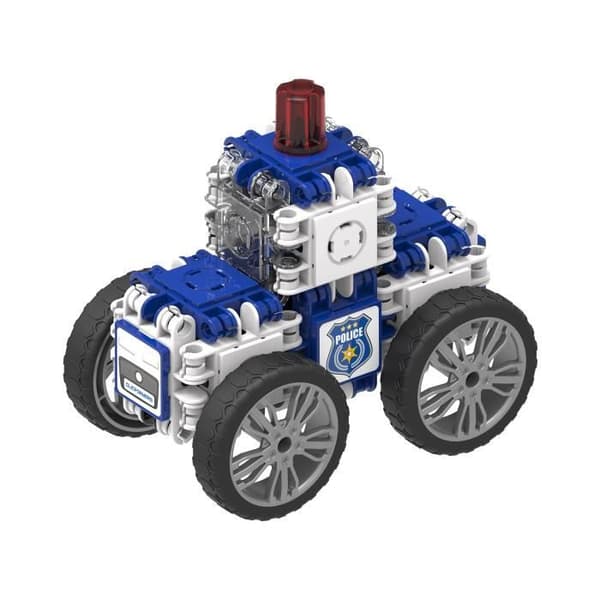 Set Polisen 72 bitar - CLICS - Clicformers - Pedagogiskt byggspel - ABS - Multicolor