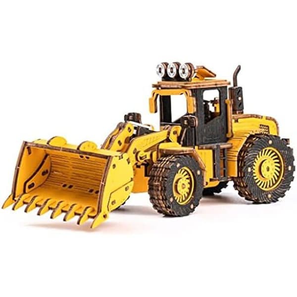 Byggsats - ROBOTIME - TG509K - 211 delar - Björks plywood - Gul