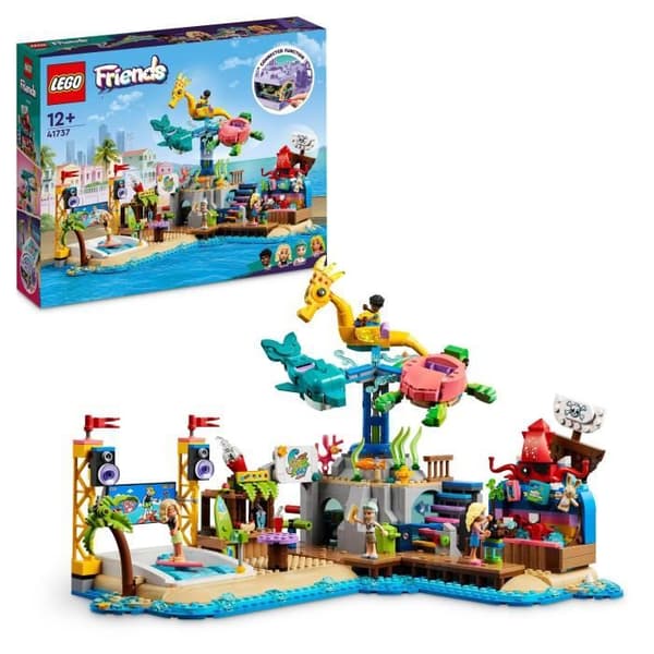 LEGO® Friends 41737 Beach Amusement Park, Advanced Building Toy, Barn 12 år