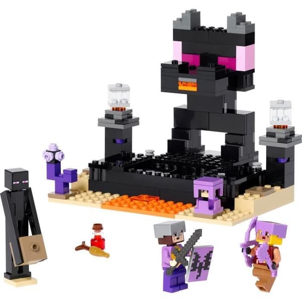 LEGO Minecraft 21242 The End Arena, Toy with Lava, Ender Dragon och Enderman Minifigure