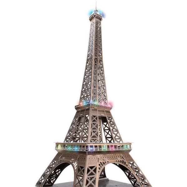 3D Light-Up Pussel - Hela Eiffel - Byggspel - UPPLORA - 84 bitar - Ålder 8+