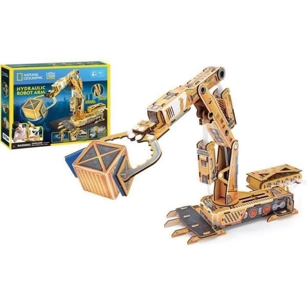 NATIONAL GEOGRAPHIC 3D-modell - EXPLORA - Entreprenadmaskiner Hydraulklämma - 56x37 cm - Från 8 år
