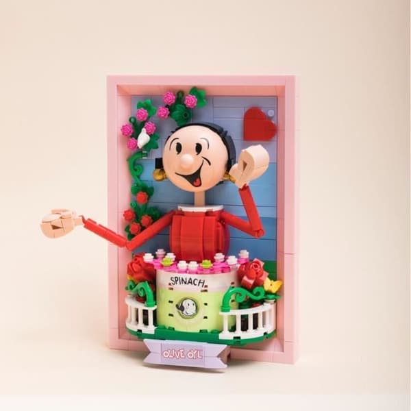 Figurer - Pantasy - 86404 - Porträtt 3D Olive Oyl - 300 delar - Enkel montering