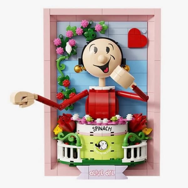 Figurer - Pantasy - 86404 - Porträtt 3D Olive Oyl - 300 delar - Enkel montering