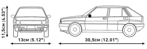 Cobi Volkswagen Golf 1974 - Röd