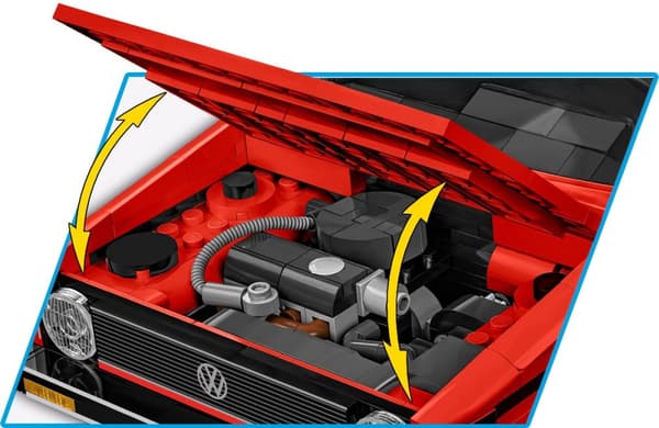 Cobi Volkswagen Golf 1974 - Röd