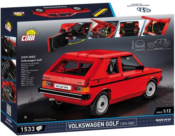 Cobi Volkswagen Golf 1974 - Röd