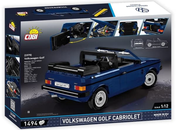 Cobi Volkswagen Golf Cabriolet 1974 - Blue