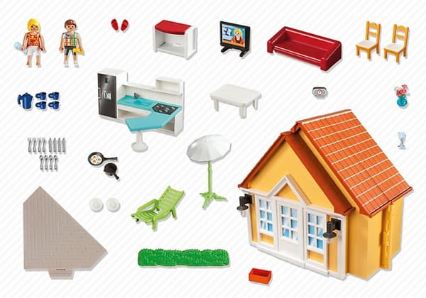 PLAYMOBIL 6020 LANDHUS SOMMERHUS butik!