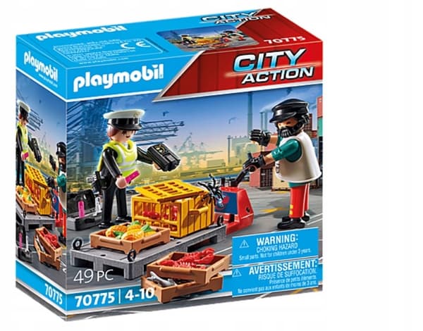 Playmobil 70775 Toldkontrol Fragtklodser