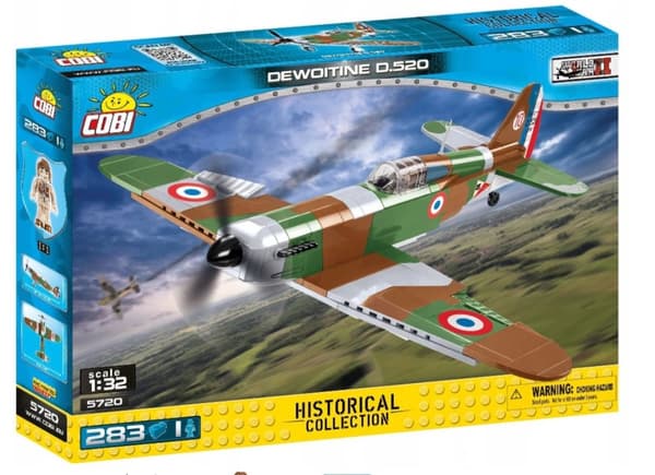 COBI BLOCKS 5720 FRANSK FLY DEWOITINE D.520