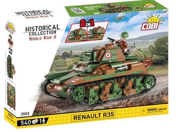 COBI 2553 Tank Renault R35 Fransk Historisk
