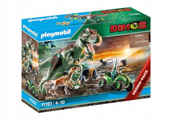 Playmobil Dinos 71183 Dinosaurer Trex Raptor Klodser